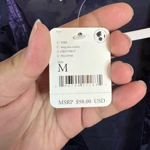 Free People Deep Sea Combo Magic Hour Bodysuit Size Medium - Picture 7 of 7